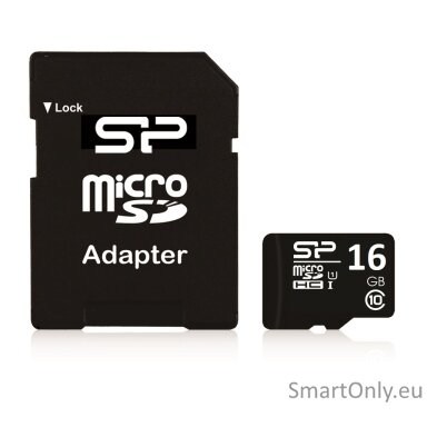 Silicon Power | 16 GB | MicroSDHC | Flash memory class 10 | SD adapter Silicon Power | 16 GB | MicroSDHC | Flash memory class 10 | SD adapter