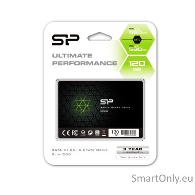 Silicon Power | S56 | 120 GB | SSD form factor 2.5" | Solid-state drive interface SATA | Read speed 460 MB/s | Write speed 360 MB/s