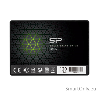 Silicon Power | S56 | 120 GB | SSD form factor 2.5" | Solid-state drive interface SATA | Read speed 460 MB/s | Write speed 360 MB/s