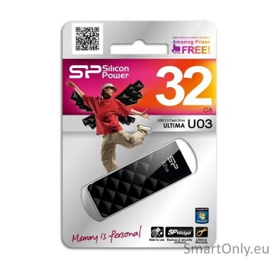 Silicon Power | Ultima U03 | 16 GB | USB 2.0 | Black Silicon Power | Ultima U03 | 16 GB | USB 2.0 | Black