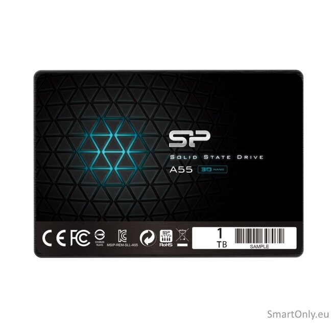 Silicon Power | A55 | 1000 GB | Solid-state drive interface SATA | Read speed 560 MB/s | Write speed 530 MB/s