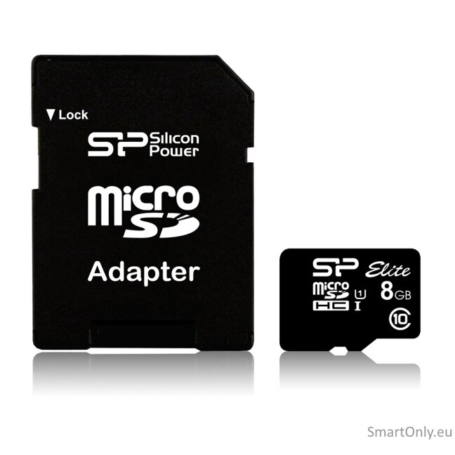 Silicon Power | Elite UHS-I | 16 GB | MicroSDHC | Flash memory class 10 | SD adapter 2