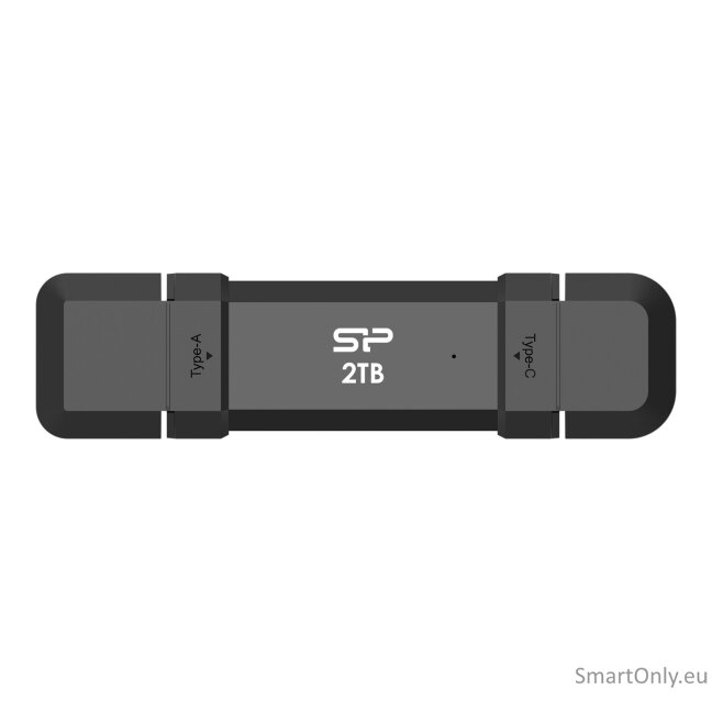 Silicon Power Portable External SSD | DS72 | 1000 GB | USB Type-A, USB Type-C 3.2 Gen 2 | Black 1