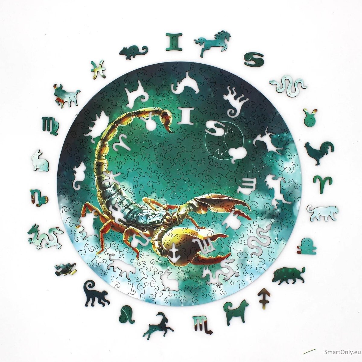 Skorpionas (Zodiakai) Dėlionė Iš Medžio (200 detalių) Fantasy Puzzles 2 Skorpionas (Zodiakai) Dėlionė Iš Medžio (200 detalių) Fantasy Puzzles 2