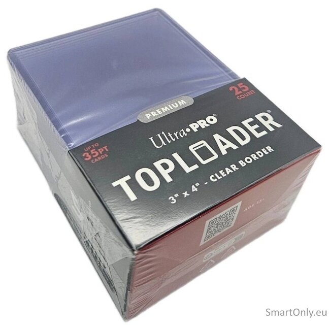 Skaidrūs Premium Toploader kortų laikikliai 3" x 4" (35PT) 25 vnt. Ultra PRO 2 Skaidrūs Premium Toploader kortų laikikliai 3" x 4" (35PT) 25 vnt. Ultra PRO 2