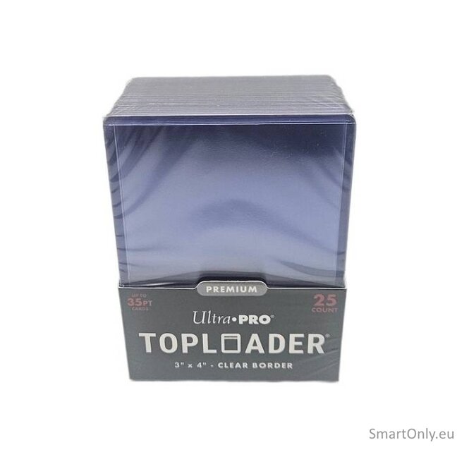 Skaidrūs Premium Toploader kortų laikikliai 3" x 4" (35PT) 25 vnt. Ultra PRO