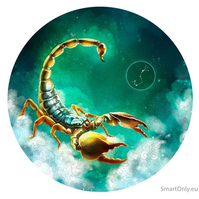 Skorpionas (Zodiakai) Dėlionė Iš Medžio (200 detalių) Fantasy Puzzles 3 Skorpionas (Zodiakai) Dėlionė Iš Medžio (200 detalių) Fantasy Puzzles 3