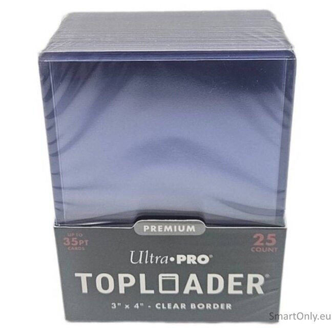 Skaidrūs Premium Toploader kortų laikikliai 3" x 4" (35PT) 25 vnt. Ultra PRO 1