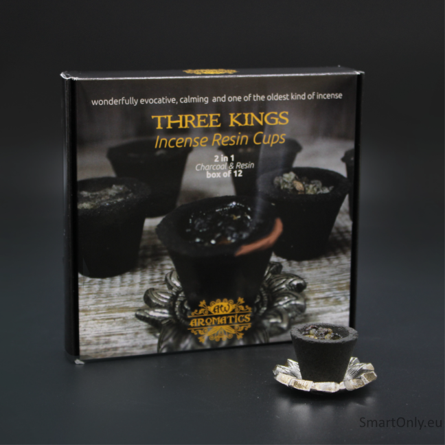 Smilkalai dervos puodelyje 12 vnt. - Trys karaliai AW Aromatics 2 Smilkalai dervos puodelyje 12 vnt. - Trys karaliai AW Aromatics 2