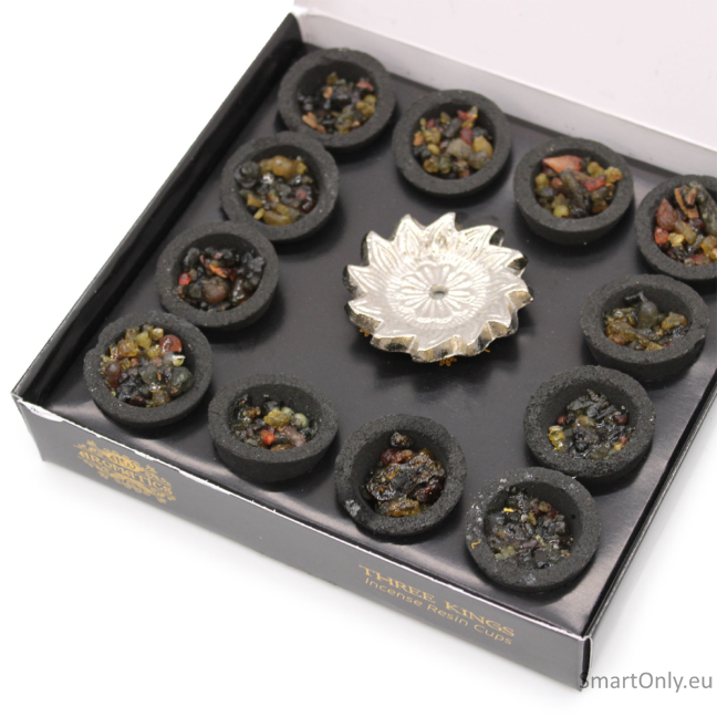 Smilkalai dervos puodelyje 12 vnt. - Trys karaliai AW Aromatics 3 Smilkalai dervos puodelyje 12 vnt. - Trys karaliai AW Aromatics 3