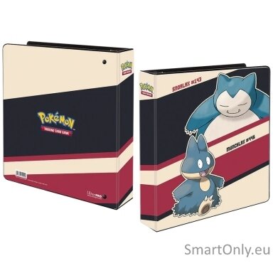 Snorlax & Munchlax 2 colių segtuvas Pokémon su 3 žiedais Ultra Pro