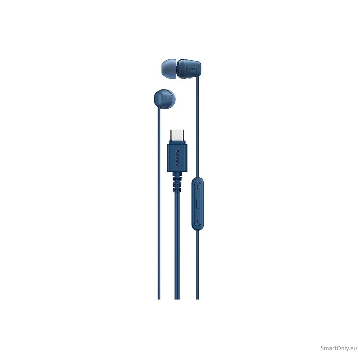 Sony IER‑EX15C USB‑C Wired Earbuds with Mic, Blue Sony IER‑EX15C USB‑C Wired Earbuds with Mic, Blue
