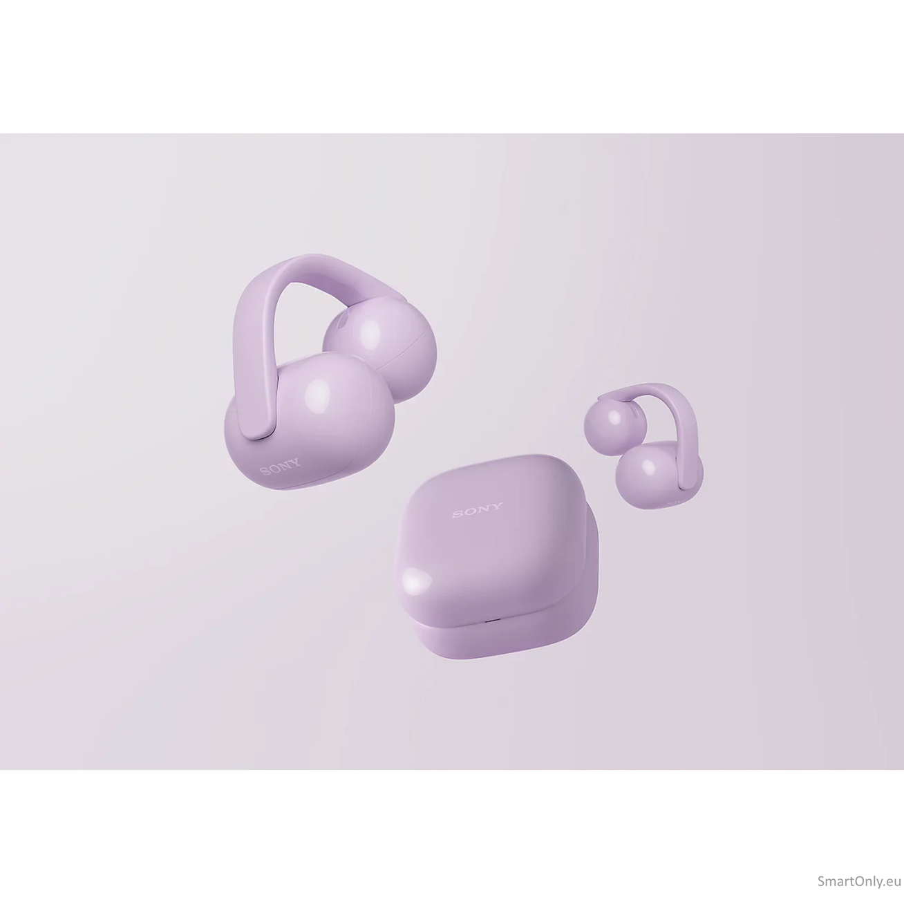 Sony LinkBuds WF-LC900 Clip Open-Ear Headphones, Lavender | Sony 3 Sony LinkBuds WF-LC900 Clip Open-Ear Headphones, Lavender | Sony 3
