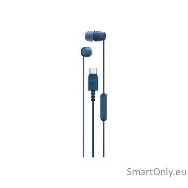 Sony IER‑EX15C USB‑C Wired Earbuds with Mic, Blue