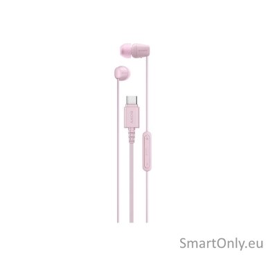 Sony IER‑EX15C USB‑C Wired Earbuds with Mic, Pink
