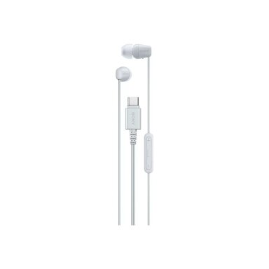 Sony IER‑EX15C USB‑C Wired Earbuds with Mic, White