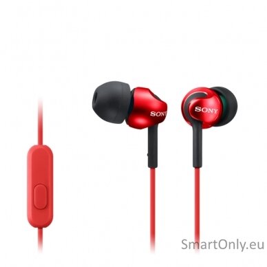 Sony In-ear Headphones EX series, Red Sony MDR-EX110AP In-ear, Red 1