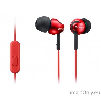 Sony In-ear Headphones EX series, Red Sony MDR-EX110AP In-ear, Red 2