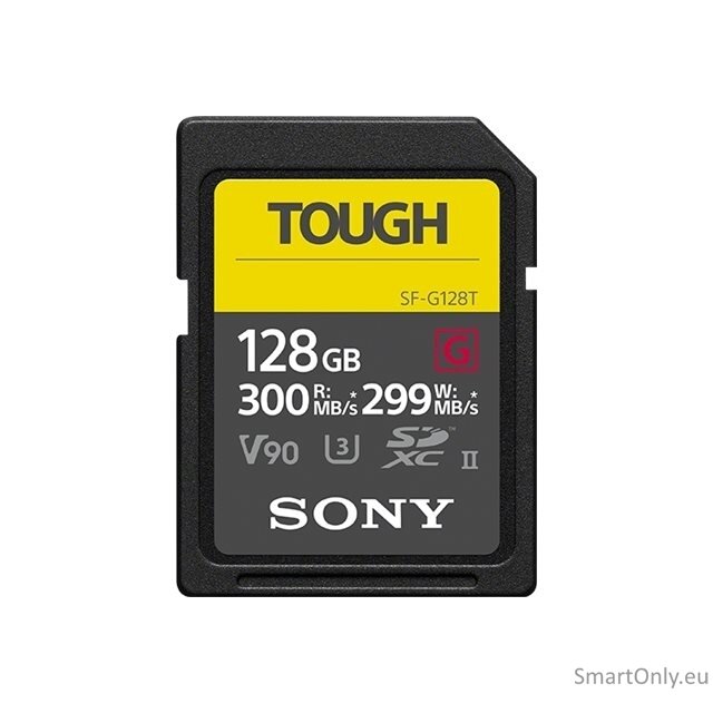 Sony | Tough Memory Card | UHS-II | 128 GB | SDXC | Flash memory class 10 1 Sony | Tough Memory Card | UHS-II | 128 GB | SDXC | Flash memory class 10 1