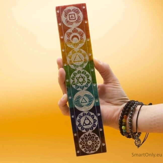 Soapstone Seven Chakra smilkalų laikiklis 1