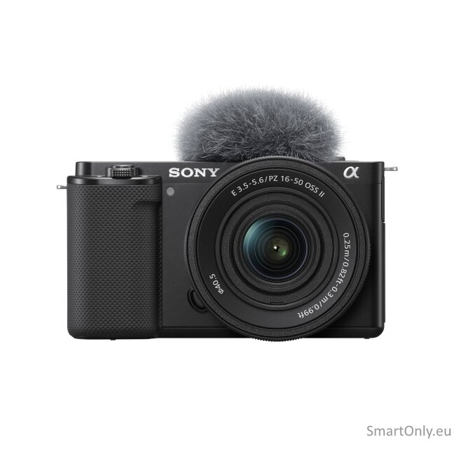 Sony Alpha ZV-E10K vlog camera with 16-50 mm f/3.5-5.6 II Power Zoom kit Lens | Vlog camera | 24.2 MP | ISO sensitivity (max) 32000 | Display diagonal 2.95 " | Wi-Fi | Exmor CMOS sensor Sony Alpha ZV-E10K vlog camera with 16-50 mm f/3.5-5.6 II Power Zoom kit Lens | Vlog camera | 24.2 MP | ISO sensitivity (max) 32000 | Display diagonal 2.95 " | Wi-Fi | Exmor CMOS sensor