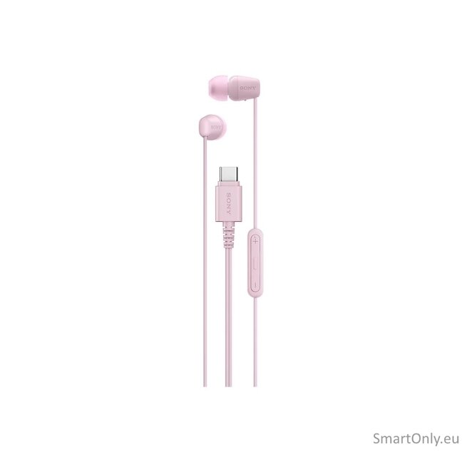 Sony IER‑EX15C USB‑C Wired Earbuds with Mic, Pink Sony IER‑EX15C USB‑C Wired Earbuds with Mic, Pink
