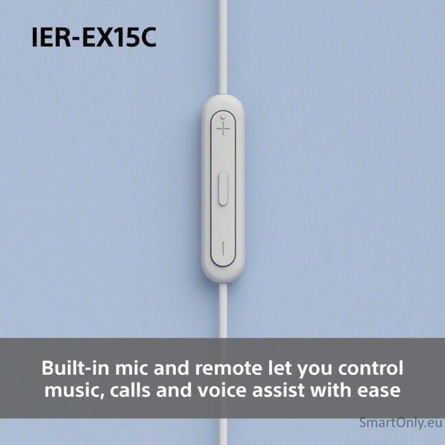 Sony IER‑EX15C USB‑C Wired Earbuds with Mic, White 5 Sony IER‑EX15C USB‑C Wired Earbuds with Mic, White 5
