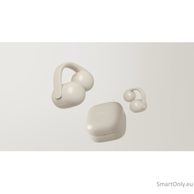 Sony LinkBuds WF-LC900 Clip Open-Ear Headphones, Greige | Sony 3 Sony LinkBuds WF-LC900 Clip Open-Ear Headphones, Greige | Sony 3