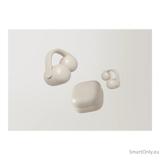 Sony LinkBuds WF-LC900 Clip Open-Ear Headphones, Greige | Sony 9 Sony LinkBuds WF-LC900 Clip Open-Ear Headphones, Greige | Sony 9