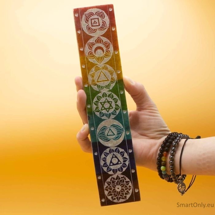 Soapstone Seven Chakra smilkalų laikiklis 1