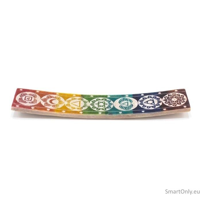 Soapstone Seven Chakra smilkalų laikiklis