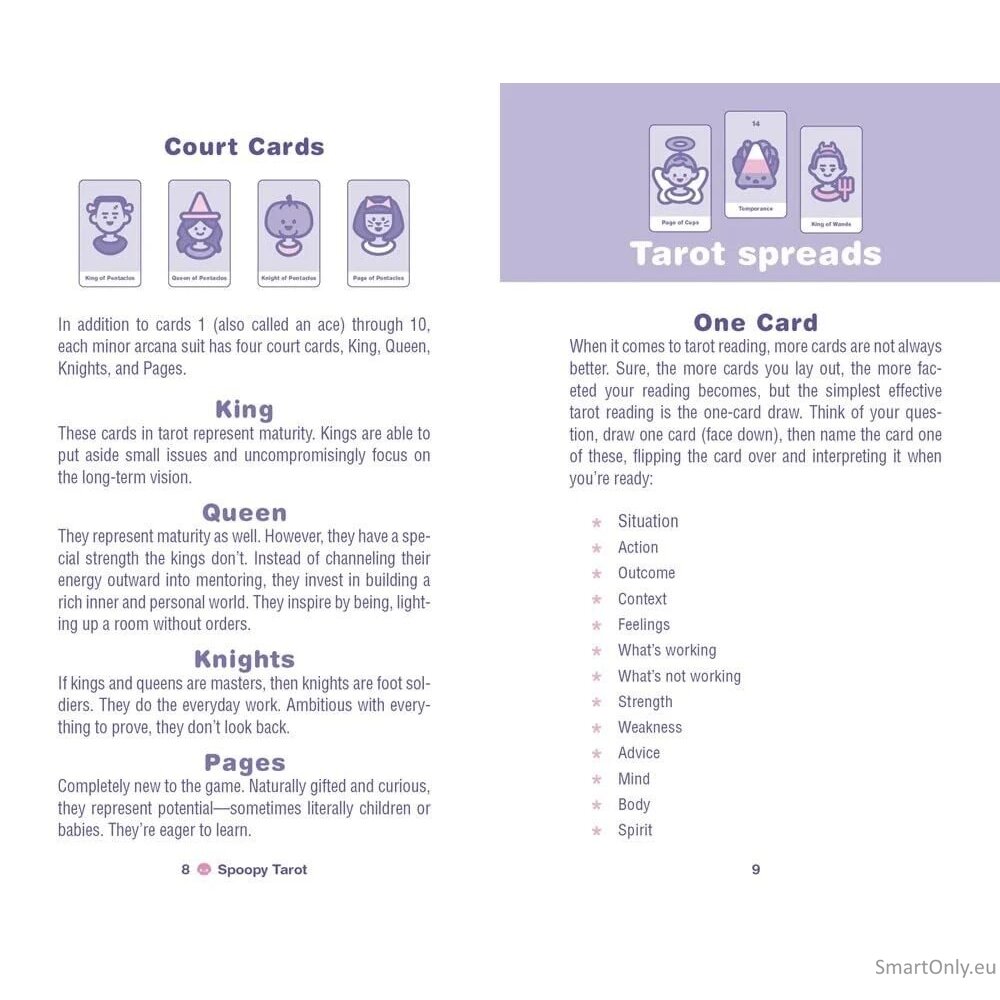 Spoopy Tarot kortos Sterling Ethos 1 Spoopy Tarot kortos Sterling Ethos 1