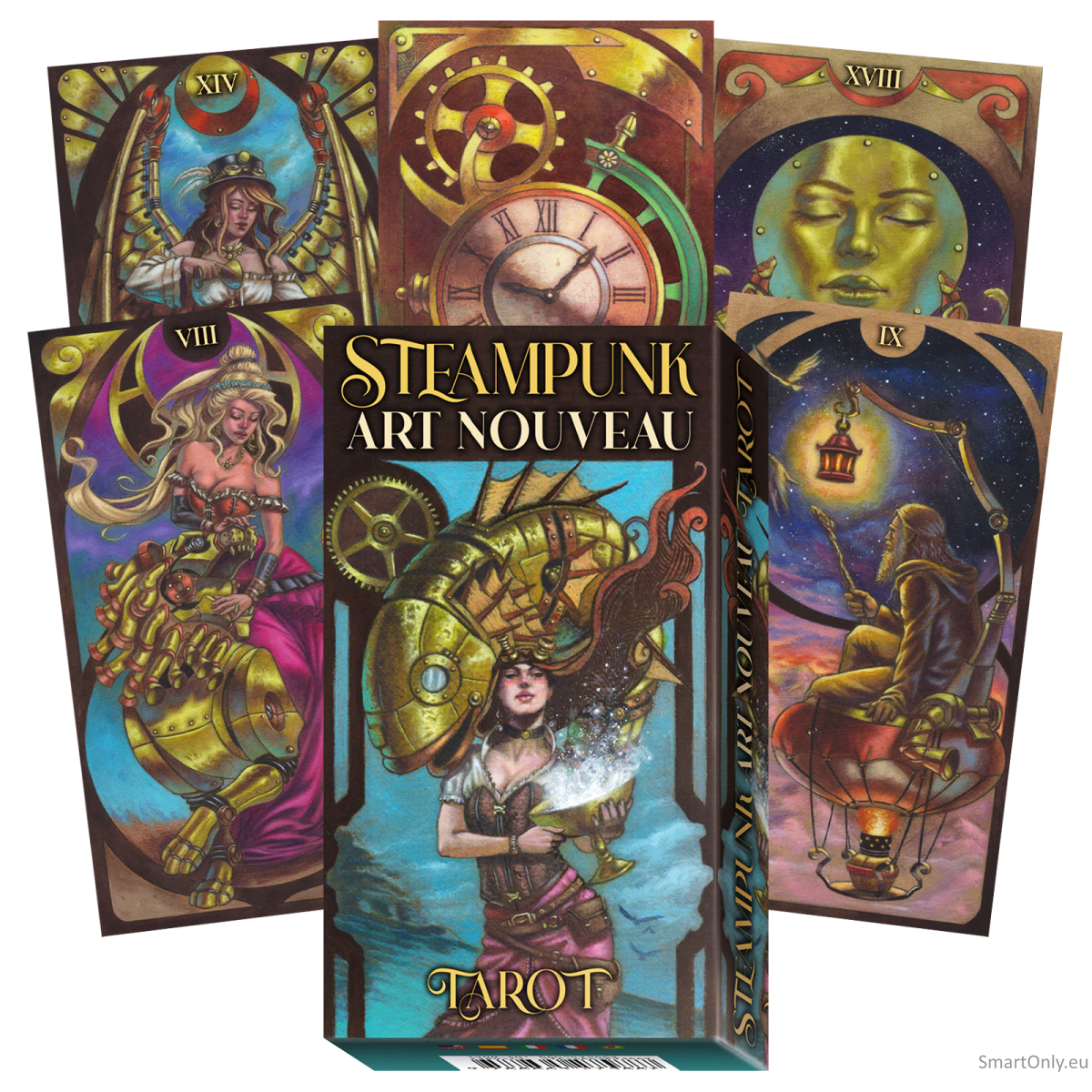 Steampunk Art Nouveau Tarot kortos Lo Scarabeo Steampunk Art Nouveau Tarot kortos Lo Scarabeo