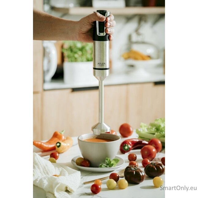 Stainless Steel/Black | 1800 W | Adler AD 4627 | Hand Blender Set | Number of speeds 20 | Chopper | Turbo mode 11