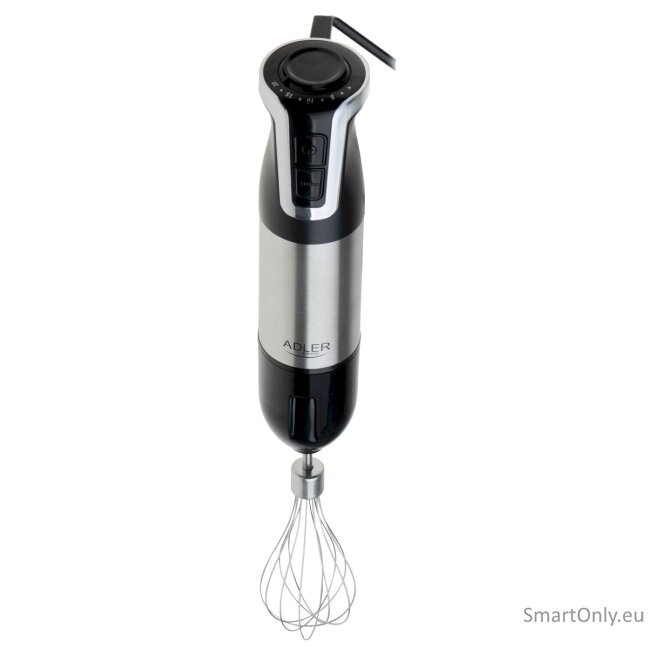 Stainless Steel/Black | 1800 W | Adler AD 4627 | Hand Blender Set | Number of speeds 20 | Chopper | Turbo mode 6 Stainless Steel/Black | 1800 W | Adler AD 4627 | Hand Blender Set | Number of speeds 20 | Chopper | Turbo mode 6