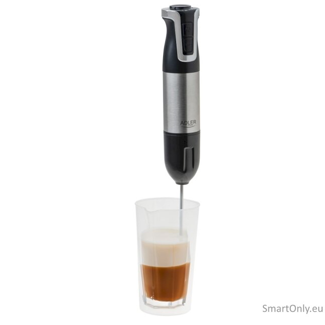 Stainless Steel/Black | 1800 W | Adler AD 4627 | Hand Blender Set | Number of speeds 20 | Chopper | Turbo mode 7