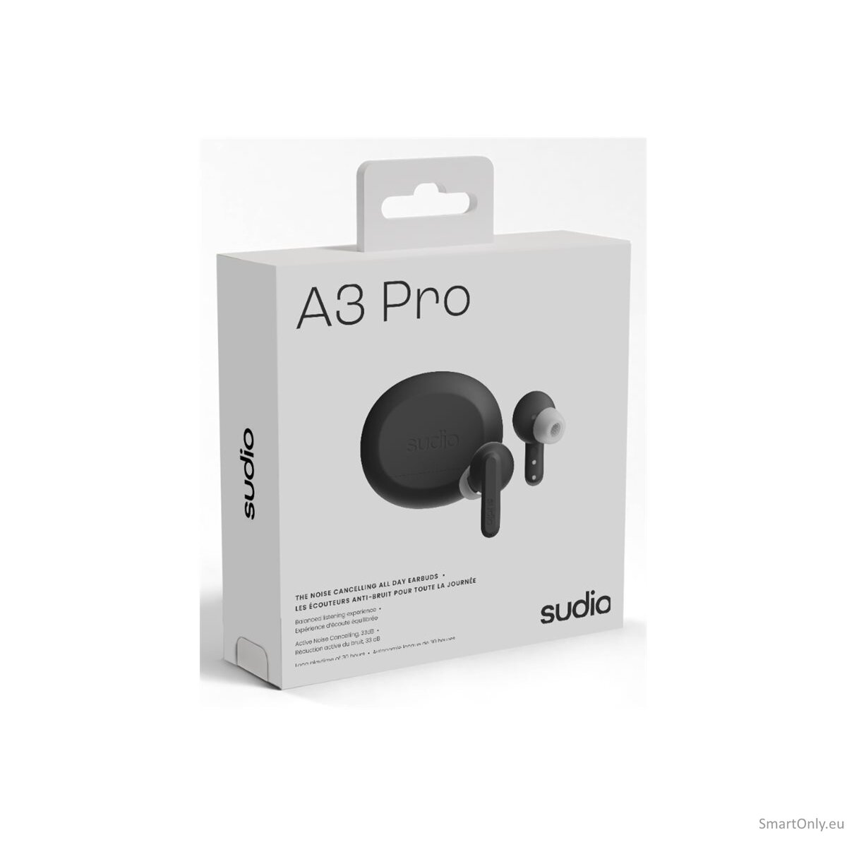 Sudio Earbuds | A3 Pro | Bluetooth | In-ear | Microphone | Cloudy Black | Noise canceling | Wireless 6