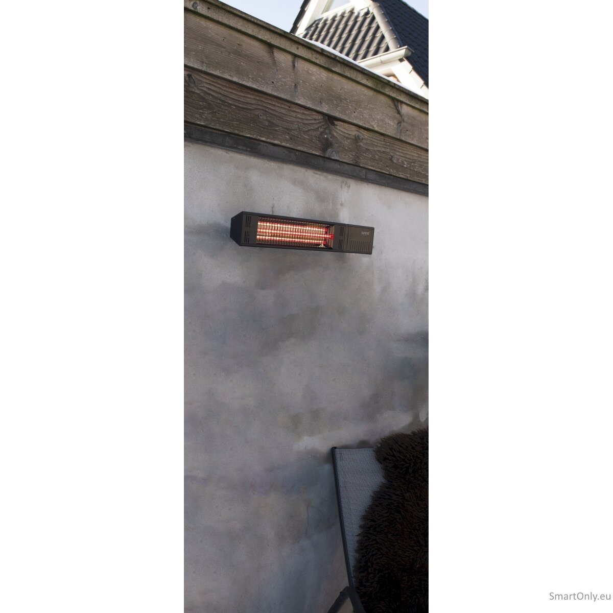 SUNRED Heater RDS-15W-B, Fortuna Wall  Infrared, 1500 W, Black, IP55 3