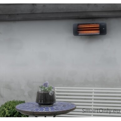 SUNRED Heater LUG-2000W, Lugo Quartz Wall  Infrared, 2000 W, Grey, IP24 5