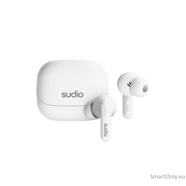 Sudio C8 True Wireless Earbuds, White