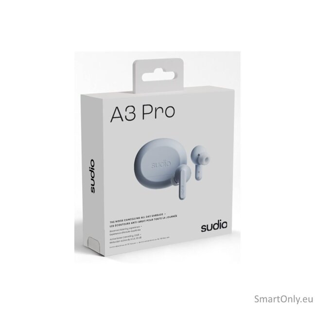 Sudio Earbuds | A3 Pro | Bluetooth | In-ear | Microphone | Powder Blue | Noise canceling | Wireless 6