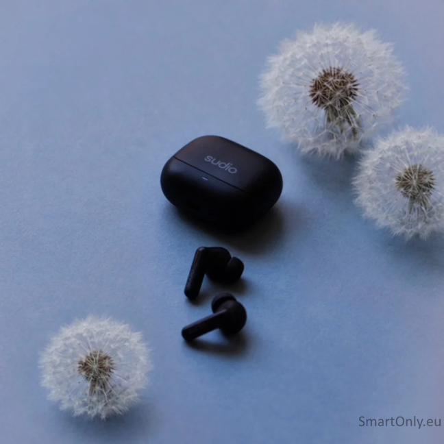 Sudio Earbuds | C8 | Bluetooth | Microphone | Black | Noise canceling | Noise reduction | Wireless 3