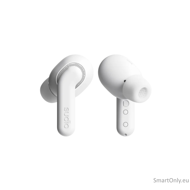 Sudio Earbuds | E4 Pro | Bluetooth | In-ear | Microphone | Cloud White | Noise canceling | Noise reduction | Wireless 2