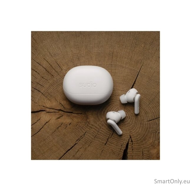 Sudio Earbuds | E4 Pro | Bluetooth | In-ear | Microphone | Cloud White | Noise canceling | Noise reduction | Wireless 7