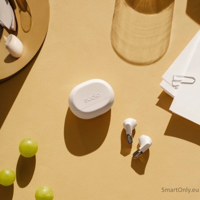 Sudio Earbuds | N3 | Bluetooth | On-ear | Microphone | Milky White | Wireless 4