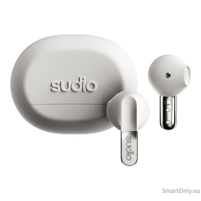 Sudio Earbuds | N3 | Bluetooth | On-ear | Microphone | Milky White | Wireless 5