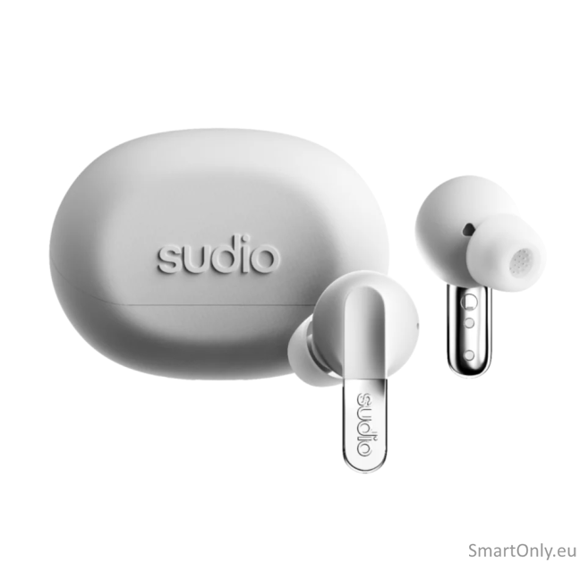 Sudio Earbuds | N3 Pro | Bluetooth | In-ear | Microphone | Chrome White | Noise canceling | Wireless