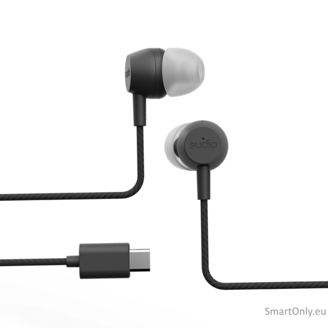 Sudio V3 Pro Wired Earbuds, Onyx Black