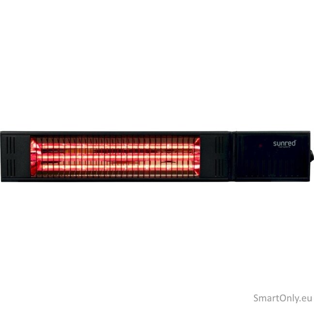 SUNRED Heater RDS-15W-B, Fortuna Wall Infrared, 1500 W, Black, IP55 SUNRED Heater RDS-15W-B, Fortuna Wall Infrared, 1500 W, Black, IP55