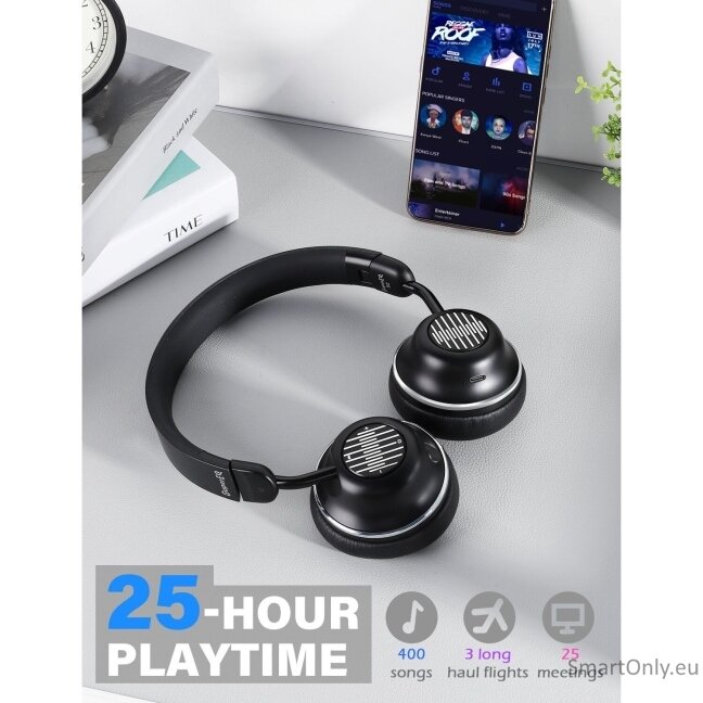 ONEODIO SuperEQ S2 ANC Wireless Headphones Black 6 ONEODIO SuperEQ S2 ANC Wireless Headphones Black 6